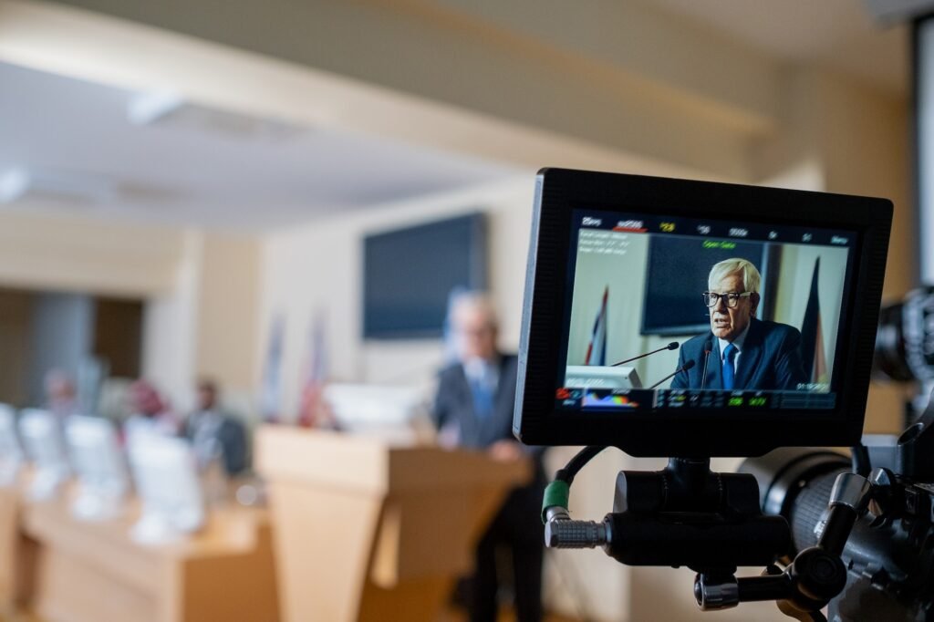 Recording Political Meeting On Camera